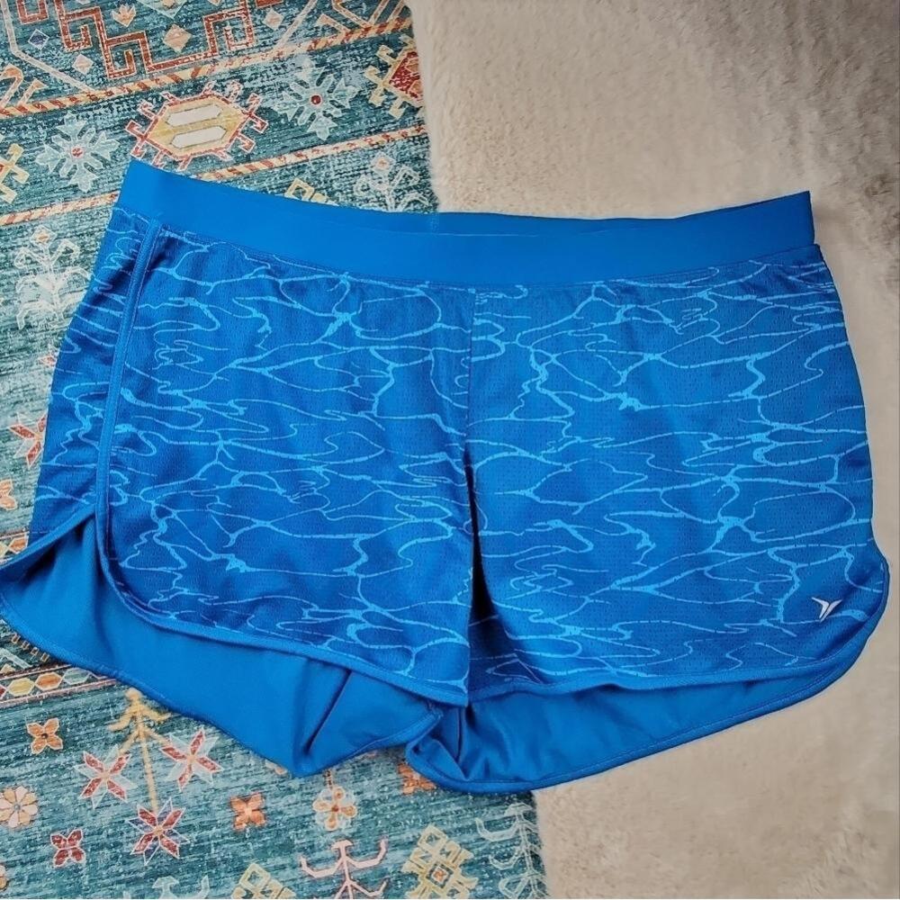 Old Navy Active Blue Printed Shorts XXL